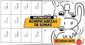 Rompecabezas De Sumas Para Preescolar Y Primaria Material Para Maestros