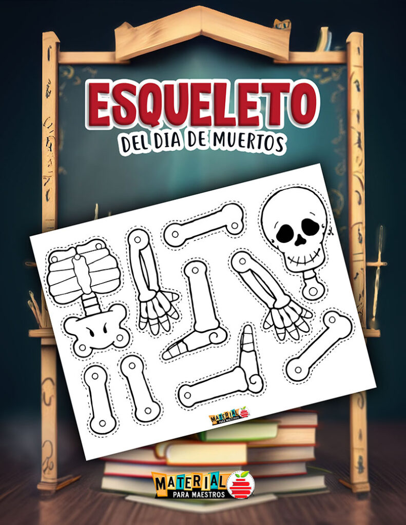 Esqueleto Para Armar D A De Muertos Material Para Maestros