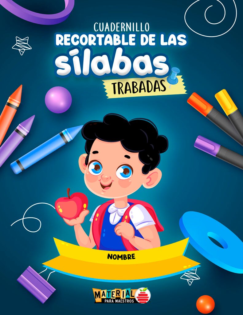 Cuadernillo Recortable De Las Silabas Trabadas - Material Para Maestros